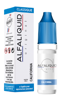 E-liquide California de chez Alfaliquid distribué par KINGSMOKE situé à PLAISIR centre commercial AUCHAN