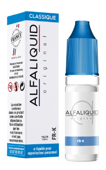 E-liquide FR-K de chez Alfaliquid distribué par KINGSMOKE situé à PLAISIR centre commercial AUCHAN