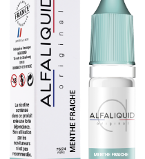E-liquide Menthe Fraiche de chez Alfaliquid distribué par KINGSMOKE situé à PLAISIR centre commercial AUCHAN