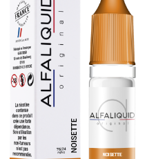E-liquide Noisette de chez Alfaliquid distribué par KINGSMOKE situé à PLAISIR centre commercial AUCHAN