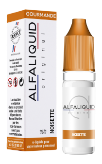 E-liquide Noisette de chez Alfaliquid distribué par KINGSMOKE situé à PLAISIR centre commercial AUCHAN